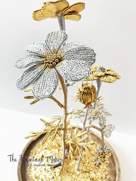 Goldwork Embroidery, Joseph Cornell, Gold Work Embroidery, Winter Embroidery, Geranium Flower, Fabric Origami, White Box Frame, Cross Stitch Landscape, Making A Bouquet