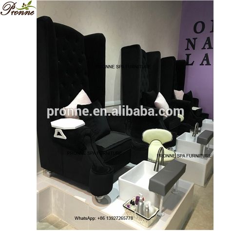 Luxury Pedicure Station, Raised Pedicure Platform, No Plumbing Pedicure Chair, Pedicure Chair Platform, Black Pedicure, Pretty Pedicures, Pedicure Station, Spa Furniture, Pedicure Chairs For Sale