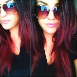 red ombre Brunette Ombre, Colourful Hair, Red Violet, Hair Raising, Hair Affair, Red Ombre, Hair Color And Cut, Colored Hair, Beauty Stuff