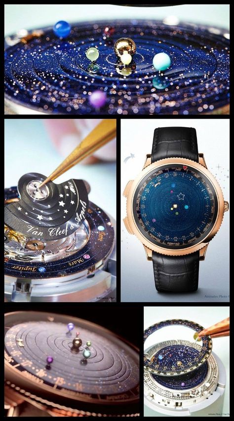 Van Cleef and Arpels Midnight Planetarium watch. | Diamonds in the Library Classy Watches, Black Rolex, Van Cleef & Arpels, Van Cleef And Arpels, Watches Women, Classy Fashion, Fashion Elegant, Van Cleef Arpels, Van Cleef