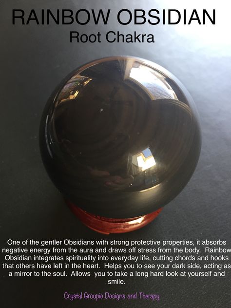 Rainbow obsidian Rainbow Obsidian Crystal Meaning, Rainbow Obsidian Meaning, Gemstones Meaning, Chakra Root, Healing Vibes, Rainbow Obsidian, Magical Herbs, Gemstone Properties, Crystals Healing Properties