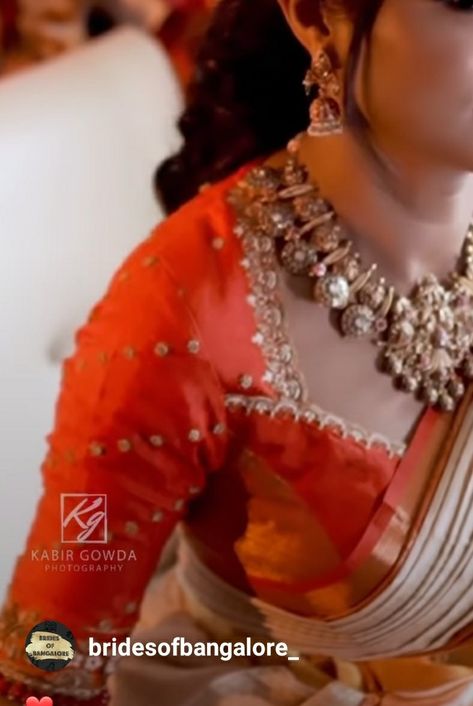 Wedding Blouse Work Designs Pattu, Orange Blouse Designs, Paithani Blouse Designs Latest, Latest Bridal Blouse Designs, New Saree Blouse Designs, Wedding Saree Blouse Designs, Latest Model Blouse Designs, Traditional Blouse Designs, Fashionable Saree Blouse Designs