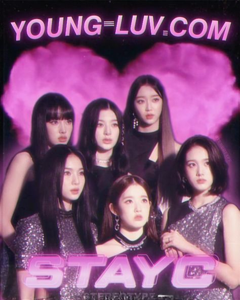 Stayc Y2k Poster, Itzy Prints, Stayc Y2k, Stayc Poster, Kpop Poster Edit, Pink Aesthetic Girl, Kpop Wall, Poster Edit, Six Girl