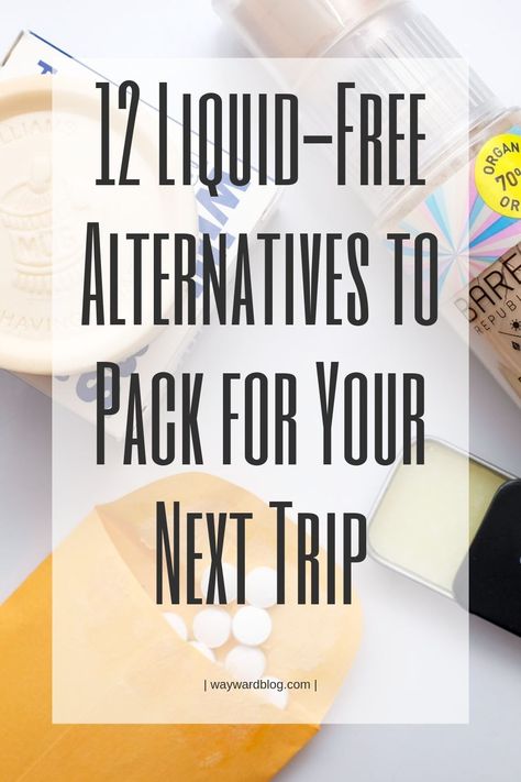 Lighten Your Load: 37 Solid Alternatives to Liquid Toiletries | wayward Carry On Toiletries, Carry On Packing, Travel Capsule, Travel Toiletries, Travel Items, Travel Fun, Travel Blogger, New Life, Carry On