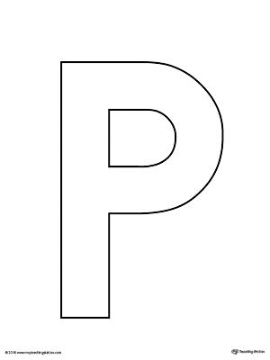 Uppercase Letter P Template Printable Worksheet.The Uppercase Letter P Template is an ultra useful, all-purpose letter template designed for use in a variety of crafts and activities to complement your alphabet studies. Letter P Template, Letter P Activities For Preschool, Story Presentation, Letter P Crafts, P Font, Alphabet Letters To Print, P Alphabet, Alphabet Letter Templates, Alphabet Crafts Preschool