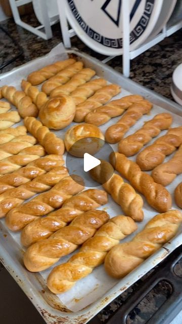 YIAYIA’S GREEK KITCHEN 🇬🇷🎥 on Instagram: "Yiayia is very busy in preparation for Greek Easter ✝️🙏🏼🇬🇷 Kalo Pascha" Paximadia Greek, Greek Cookies Koulourakia, Galatopita Greek Desserts, Souffra Greek Cake, Kokakia Greek Dessert, Very Busy, Greek Easter, Greek Desserts, Easter