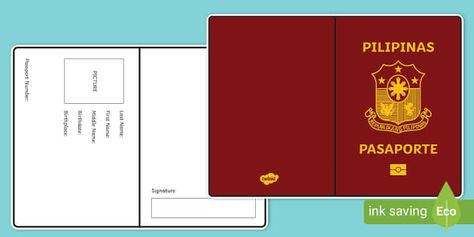 Philippine Passport, Passport Template, Creative Poster, Creative Poster Design, Creative Posters, Cover Template, Passport Cover, Grade 1, Social Studies