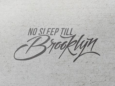 No Sleep Till Brooklyn No Sleep Till Brooklyn, Brooklyn Design, No Sleep, Music Stickers, Beastie Boys, You've Been, Global Community, Brooklyn, Typography