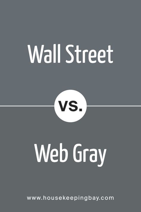 Wall Street SW 7665 by Sherwin Williams vs Web Gray SW 7075 by Sherwin Williams Sherwin Williams Paint Gray, Color Projects, Sherwin Williams Gray, Trim Colors, Grey Paint Colors, Study Rooms, Coordinating Colors, Sherwin Williams, Wall Street