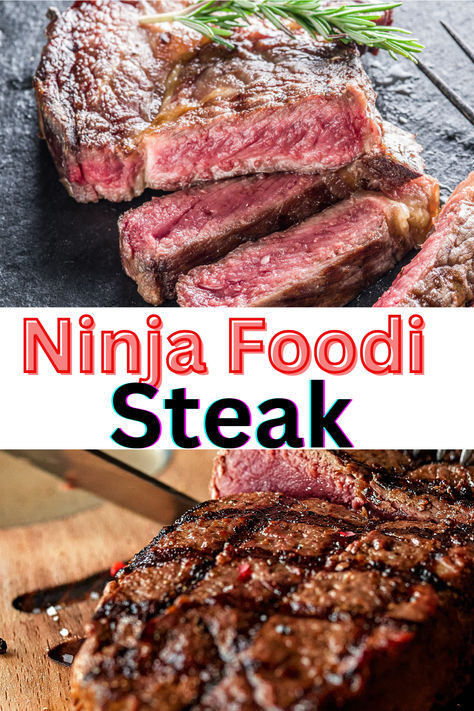 Steak is the epitome of indulgent fast food, and this Ninja Foodi Grill Steak takes it to the next level! Ninja Foodie Grill Recipes, Tender Steak Recipe, Grill Flank Steak, Ninja Foodi Grill Recipes, Ninja Foodi Grill, Ninja Grill, Grill Steak, Marinated Flank Steak, Flat Iron Steak