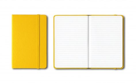 Yellow closed and open lined notebooks i... | Premium Photo #Freepik #photo #business #school #books #paper Yellow Notebook Aesthetic, Yellow Notebook, Photo Yellow, Books Paper, School Books, Lined Notebook, Open Book, Business School, Premium Photo