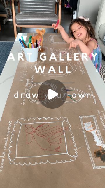 Wendy | Pediatrician on Instagram: "💕 DRAW YOUR OWN ART GALLERY WALL 🖼️ - A sweet craft to do with your little for Mother’s Day! FOLLOW @ohhappyplayday for more play ideas 💓 Draw frames on easel paper 💓 Add prompts - for a Mother’s Day spin, I added topics like mom’s favorite “insert here” (e.g. animal, food, dinosaur, memory, people, etc) Is your kid all about favorite this and that’s too? This was SUCH a fun one to talk over and make together! ✨ If you liked this one, don’t forget to SAVE and share it with a friend! . . . . . #kidscrafts #artwithkids #kidart #mothersday #kidsactivity #actividadesparaniños #mothersdaygift #parentinghacks #preschool #toddlerplayideas #simpleplay #cardboardart #papercrafts" Preschool Art Gallery, Animal Food, Drawing Frames, Friends Day, Cardboard Art, Toddler Play, Play Ideas, Dramatic Play, Mothersday Gifts