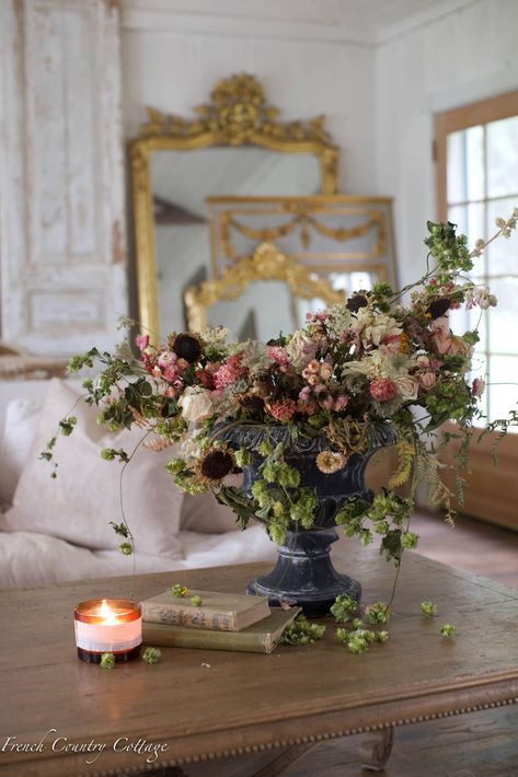 Foraged Autumn Floral Arrangement - French Country Cottage