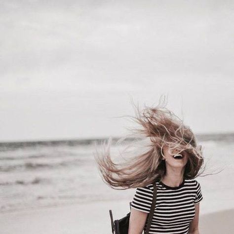 Fleur Delacour, The Wind, Her Hair, We Heart It, The Beach, Lost, Running, Photography, Hair