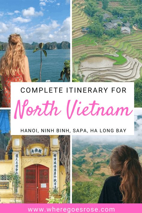 North Vietnam Itinerary: 1-2 Weeks In Hanoi, Sapa & Ha Long Vietnam Guide, Vietnam Destinations, Vietnam Itinerary, Vietnam Backpacking, Sapa Vietnam, Thailand Itinerary, Northern Vietnam, Vietnam Travel Guide, Visit Vietnam