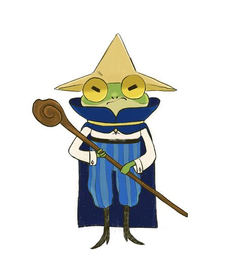 Anthropomorphic Character Design, Animal Character Design, Anthropomorphic Characters, Black Mage, Frog Illustration, Frog Art, Character Design Animation, Digital Art Illustration, Arte Fantasy