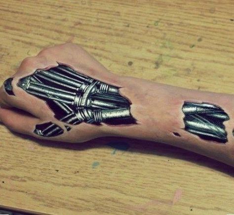 Terminator Arm Tattoo, Terminator Hand Tattoo, Biomechanical Tattoo Hand, Biomechanical Tattoo Arm, Robo Arm, Terminator Tattoo, Terminator Arm, Mechanical Tattoo, Biomech Tattoo