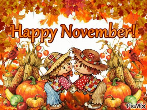 Happy November Happy November Gif, Happy November Images, November Greetings, Goodbye October Hello November, Thanksgiving Facebook Covers, Goodbye October, October Hello, November Pictures, November Images