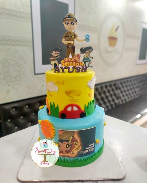 The amazing 1st birthday cakes of our Sweet Way makes ur event more attractive and memorable .for orders call us on 9666550201,8121003321 Little Singham Cakes, Little Singham, Boys 1st Birthday Cake, 1st Birthday Cakes, Boy Birthday Cake, Cakes For Boys, Birthday Cakes, The Amazing, 1st Birthday