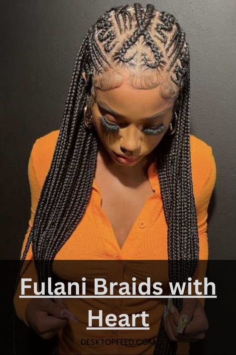 When it comes to expressing your individuality and embracing cultural beauty, Fulani braids with heart are a fantastic choice. These intricate braids not only showcase stunning designs but also incorporate the symbolic heart shape, adding an extra touch of femininity and love to your hairstyle. Braids With Heart Design, Braids Types, December Hairstyles, Braids With Heart, Hair Braid Designs, Dreadlocks Hairstyles, Intricate Braids, Nice Hairstyles, Cultural Beauty