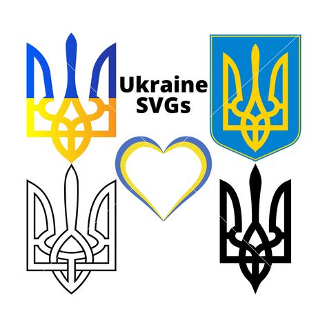 Ukraine SVG Bundle Ukraine Coat Arms svg, Ukraine Clip Art Ukraine Symbol svg Ukraine Digital Download Ukraine Heart svg Stand With Ukraine by DigitalJemleySVG on Etsy Ukraine Symbol, Art Ukraine, Baby Backdrop, Stand With Ukraine, Symbol Tattoos, Heart Svg, Wonderful Images, Digital Form, Face Painting