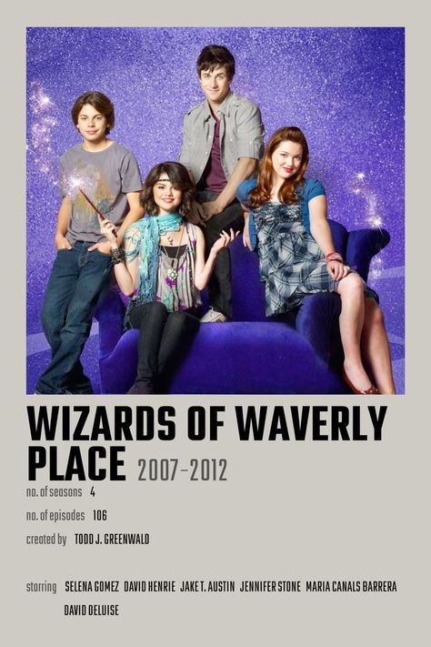 Wizards of Waverly Place Television Show Poster Wizards Of Waverly Place Poster, Maria Canals Barrera, Place Poster, David Henrie, Wizards Of Waverly, Wizards Of Waverly Place, Waverly Place, Room Posters, Season 4