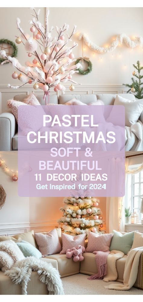 pastel christmas decor Hobby Lobby Pastel Christmas Decor, Pastel Christmas Aesthetic, Pastel Christmas Decor, Halloween Snacks For Kids, Christmas Decor Trends, Healthy Halloween Snacks, Pastel Theme, Pastel Christmas, Healthy Halloween