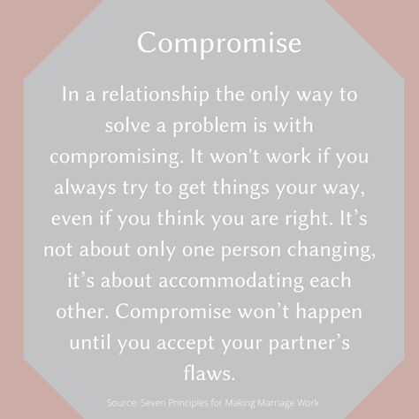 Quotes About Compromise Relationships, Compromising In Relationships, Relationship Compromise, Compromise In Relationships, Compromise Quotes, Making Marriage Work, Deep Conversation Starters, Relationship Coaching, Deep Conversation