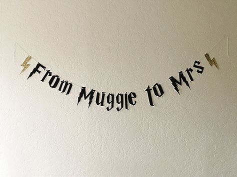 From Muggle To Mrs, Jan Nails, Muggle To Mrs, Harry Potter Bachelorette Party, Harry Potter Bachelorette, Glitter Bachelorette, Glitter Bachelorette Party, Engagement Board, Harry Potter Bridal Shower