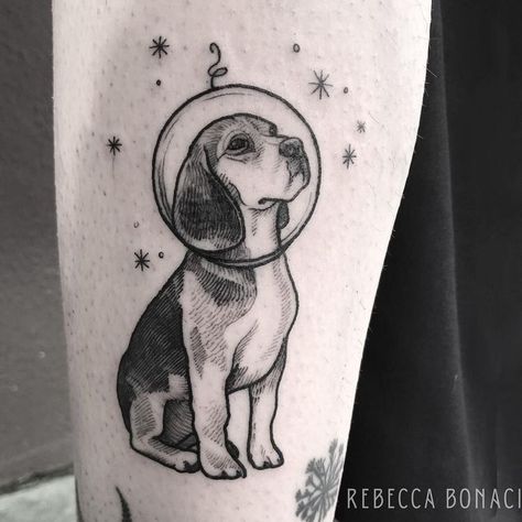 Bandana Tattoo, Tattoo Dublin, Tatoo Dog, Beagle Tattoo, Tier Tattoo, Tattoo Placements, Space Tattoo, Architecture Tattoo, Best Friend Tattoos