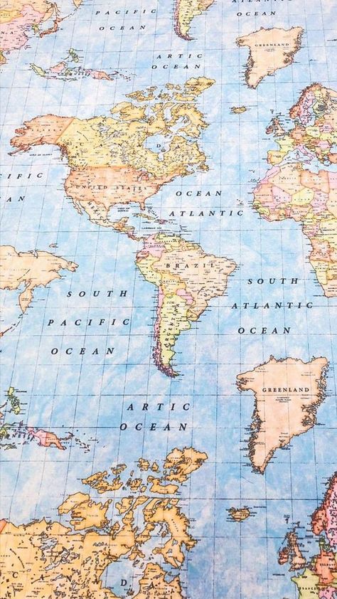 Fabric Map, World Map Fabric, Maps Aesthetic, Map Fabric, Iphone Arkaplanları, Rasy Koni, World Map Wallpaper, Map Wallpaper, Map Of The World