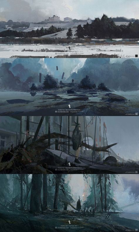 Environment Painting, Digital Art Beginner, Landscape Concept, Matte Painting, Fantasy Art Landscapes, Fantasy Concept Art, Arte Fantasy, Environment Design, Environment Concept Art