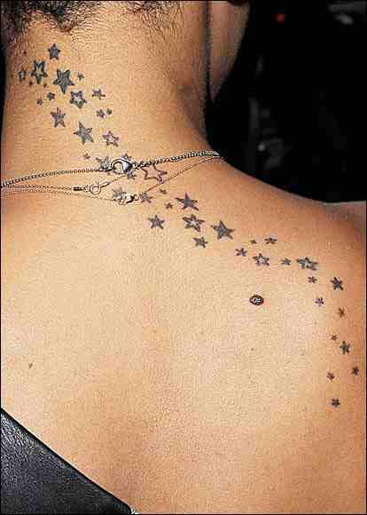 Rihanna Star Tattoo, Rihanna Tattoo, Side Neck Tattoo, Boho Tattoos, Back Of Neck Tattoo, Star Tattoo, Rihanna Style, Hd Wallpapers For Mobile, Digital Portrait Art