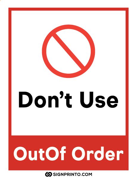 Out Of Order Sign Funny, Out Of Order Sign, All About Me Worksheet, Dubai Video, Text Borders, Civil Defense, Out Of Order, House Floor Design, Sign Out