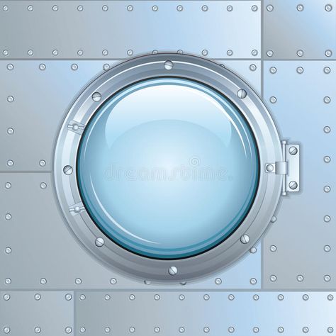 Photo about Illustration of Ship or Rocket Window, Porthole. Illustration of circular, nautical, porthole - 30027193 Spaceship Door, Spaceship Aesthetic, Spaceship Decor, Train View, Nautical Background, Window Illustration, Color Image, Aluminium Windows, Diy Window