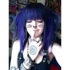 Emo 2000, Emo Bangs, Leda Muir, Scene Queen, Scene Style, Scene Girl, Scene Queens, Straight Bangs, Long Gray Hair