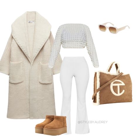 Telfar Ugg, Winter Basics, Beige Outfit, Uggs Outfit, Fall Fit, Swipe Right, Virtual Stylist, Fashion Fits, Fall Style