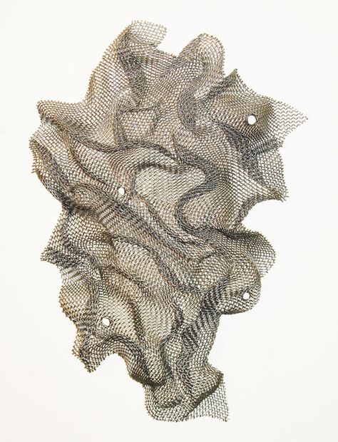 wire mesh abstract art wall hanging sculpture by HumanScaleStudio, $55.00 Tactile Art, 3d Art Projects, A Level Art Sketchbook, Fiber Sculpture, Art Wire, Driftwood Sculpture, A Level Art, Wire Sculpture, Wall Sculpture Art