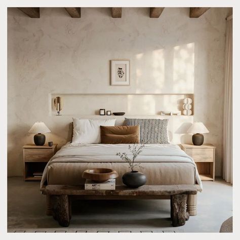 Wabi Sabi Bedroom, Japandi Bedroom Ideas, Wabi Sabi Home Decor, Japandi Bedroom, Wabi Sabi Interior, Japandi Home, Bohol, Bedroom Styles, Minimalist Bedroom