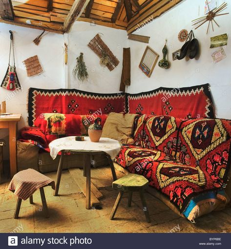 Serbian traditional architecture, interiors and exteriors of a wooden Stock Photo - Alamy Serbian Architecture, Traditional Houses, Wooden Houses, Styled Stock Photos, Architecture Interiors, Traditional Architecture, Styled Stock, Eclectic Decor, Traditional House