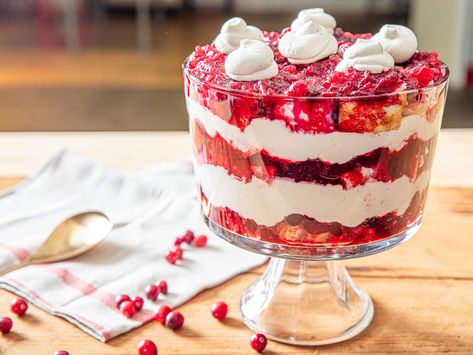 Holiday Trifle, Angel Food Trifle, Whipped Mascarpone, Serious Eats Recipes, Cranberry Jam, Trifle Dish, Thanksgiving 2024, Make Ahead Desserts, Trifle Recipe