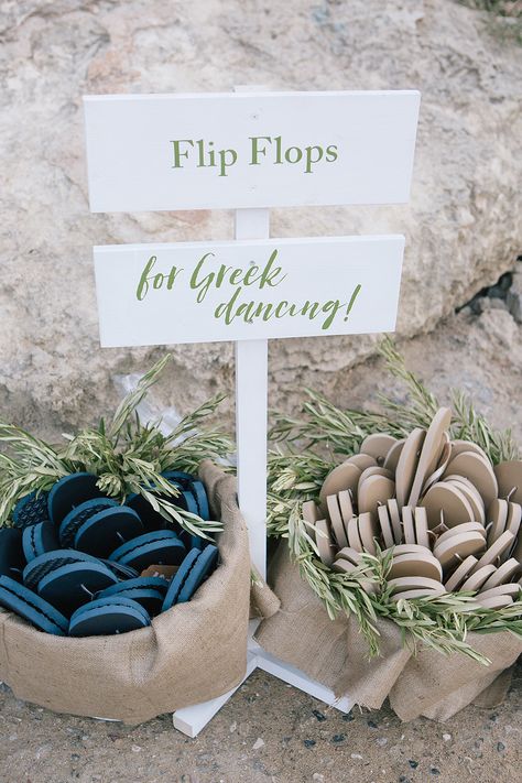 Island Wedding Decorations, Greek Wedding Theme, Greek Dancing, Lindos Rhodes, Greek Islands Wedding, Olive Wedding, Wedding Flip Flops, Mediterranean Wedding, Dubai Wedding