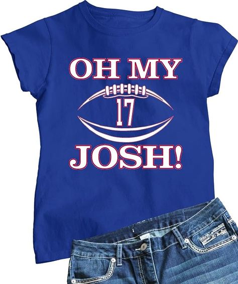 Go All Out Womens Oh My Josh Allen T-Shirt (Buffalo Bills NFL Football Fan) Josh Allen, Fabric Pilling, Grandma And Grandpa, Friends Show, Fabric Print, Buffalo Bills, Nfl Football, Star Fashion, Cute Shirts