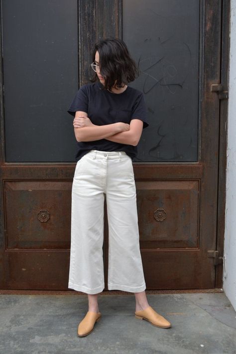 Wide Leg Pants Outfit, Leg Pants Outfit, Trendy Summer Outfits, Wide Leg Cropped Pants, Pantalon Large, Wide Pants, 가을 패션, Fall Fashion Outfits, White Pants