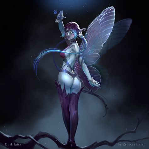 Evil Pixie Art, Undead Monster Concept Art, Moth Woman Art, Eldritch Female, Faerie Character Design, Fairy Rpg, Fairy Character Art, Fey Dragon, Female Undead