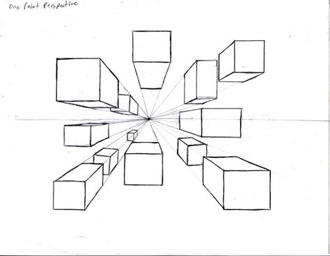 1 Point Perspective, Perspective Sketch, Perspective Drawing Architecture, Perspective Drawing Lessons, One Point Perspective, Observational Drawing, Creation Art, Art Basics, Architecture Design Sketch