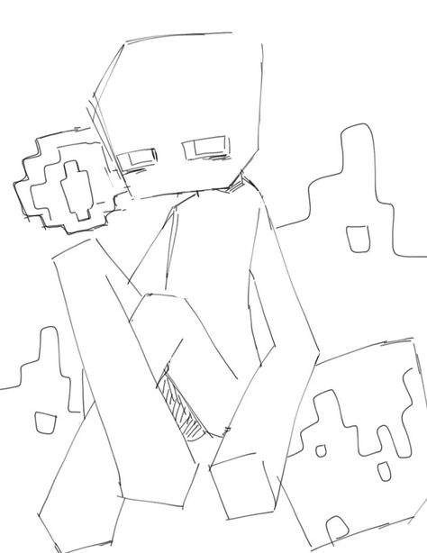 White Enderman Fanart, White Enderman, Enderman Fanart, Mine Minecraft, Minecraft Comics, Play Minecraft, Estilo Cholo, Easy Animal Drawings, Minecraft Drawings