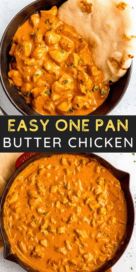 Butter Chicken One Pot Butter Chicken, Low Sodium Butter Chicken, Easy Butter Chicken Recipe, Easy Butter Chicken, Butter Chicken Recipe Easy, 2023 Recipes, Chicken Dishes Easy, Favorite Recipes Chicken, Yummy Chicken