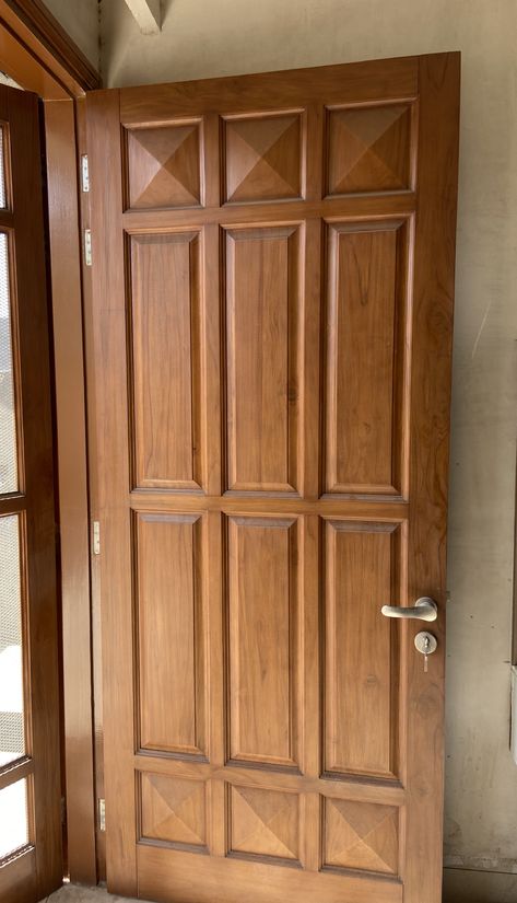 Teak Wood Main Door Design, Main Door Design Photos, Colorful Bedroom Design, Wooden Dining Table Designs, Flush Door Design, House Front Door Design, Door Design Photos, Single Door Design, House Main Door Design