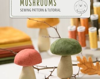 Owl Sewing Patterns, Owl Sewing, Felt Mushroom, Mushroom Crafts, Start Sewing, Pin Cushions Patterns, Easter Gnome, Mushroom Decor, Owl Patterns